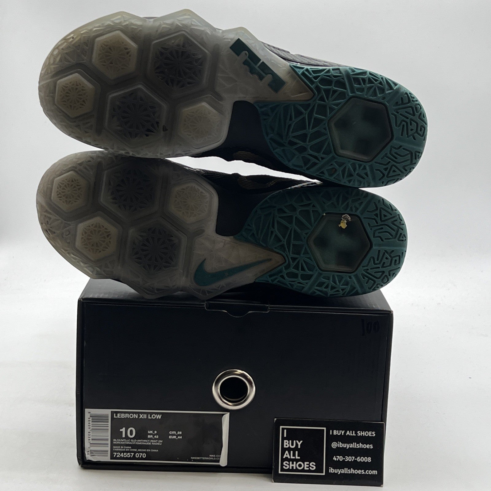 Size 10 - Nike LeBron 12 Low Carbon Fiber (724557-070)