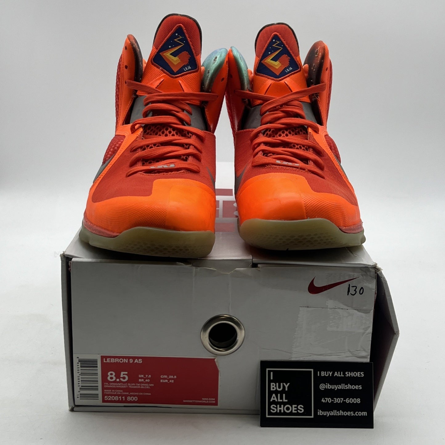 Size 8.5 - Nike LeBron 9 AS 2012 Big Bang (520811-800)