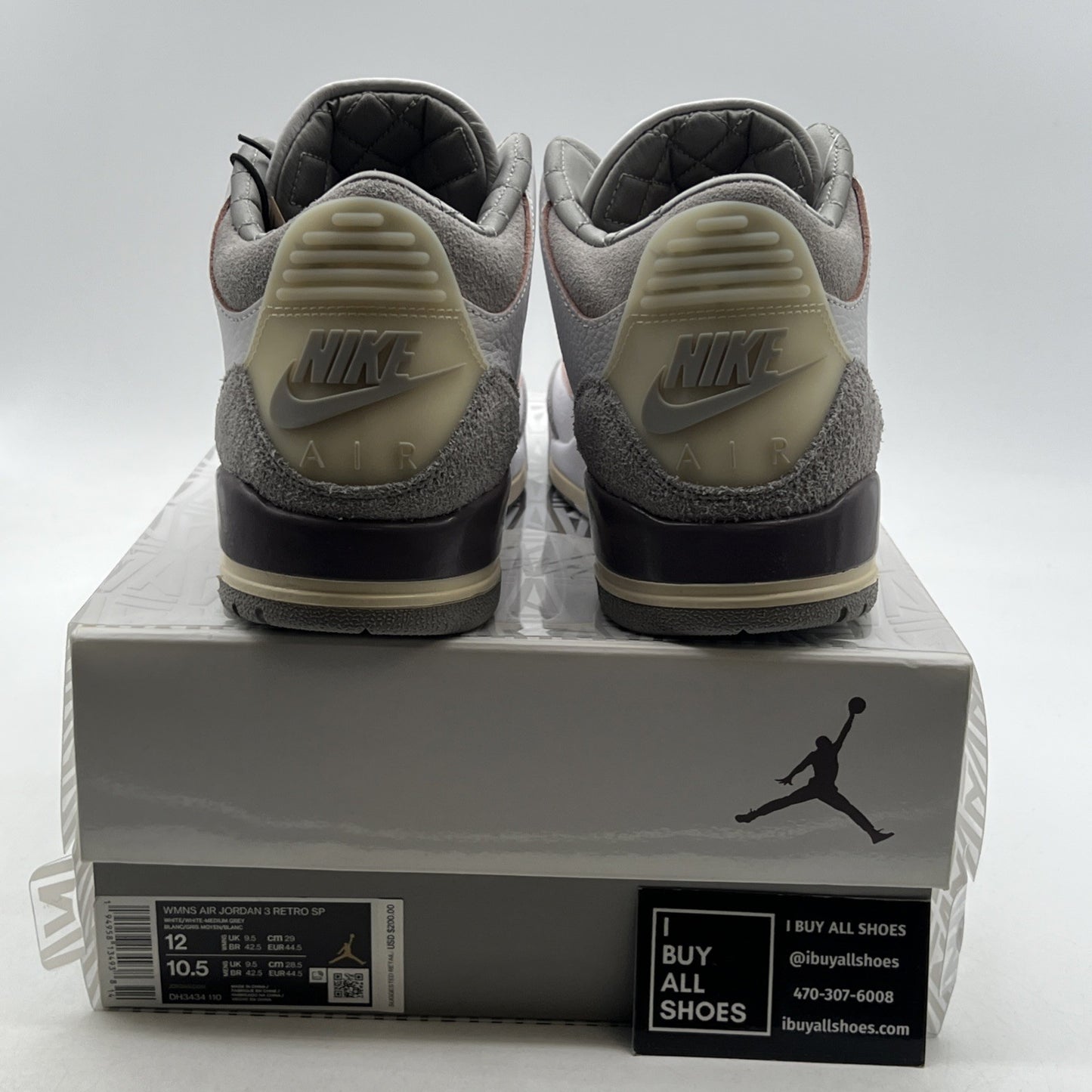 Size 12 - Air Jordan 3 Retro SP x A Ma Maniere Low Raised By Women W
