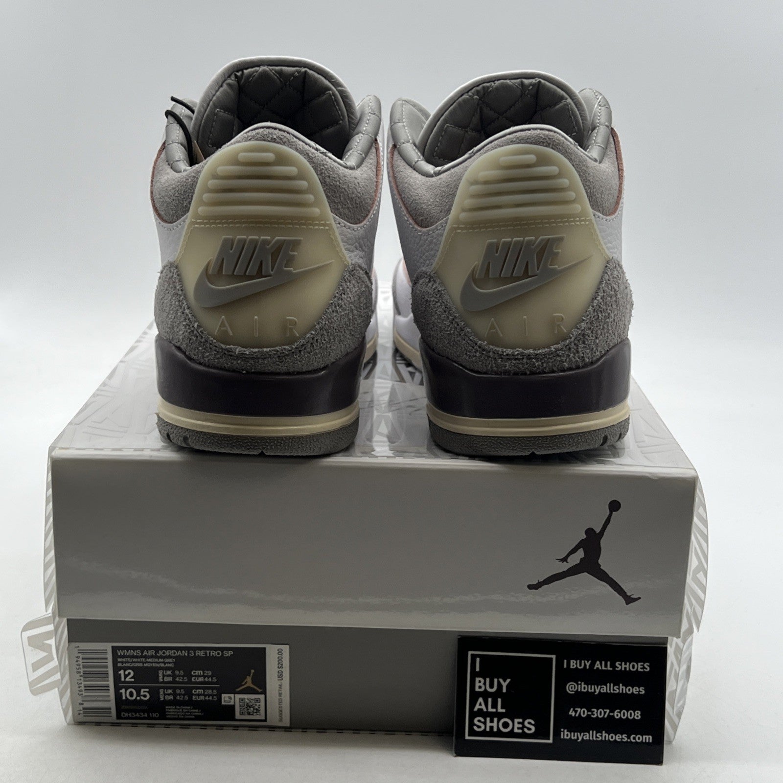 Size 12 - Air Jordan 3 Retro SP x A Ma Maniere Low Raised By Women W