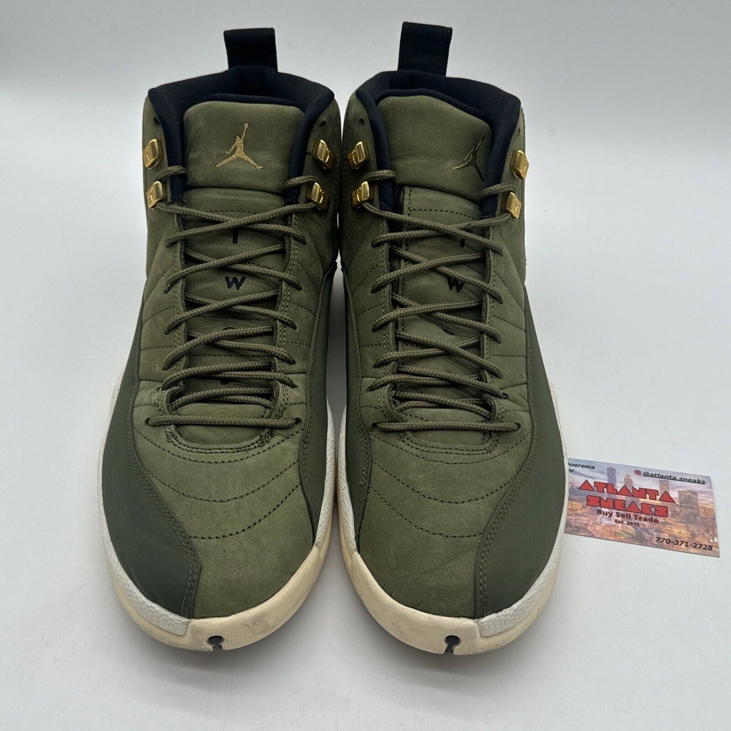 Size 13 - Jordan 12 Retro CP3 Class of 2003 2018 Green Gold Rare Size Cream