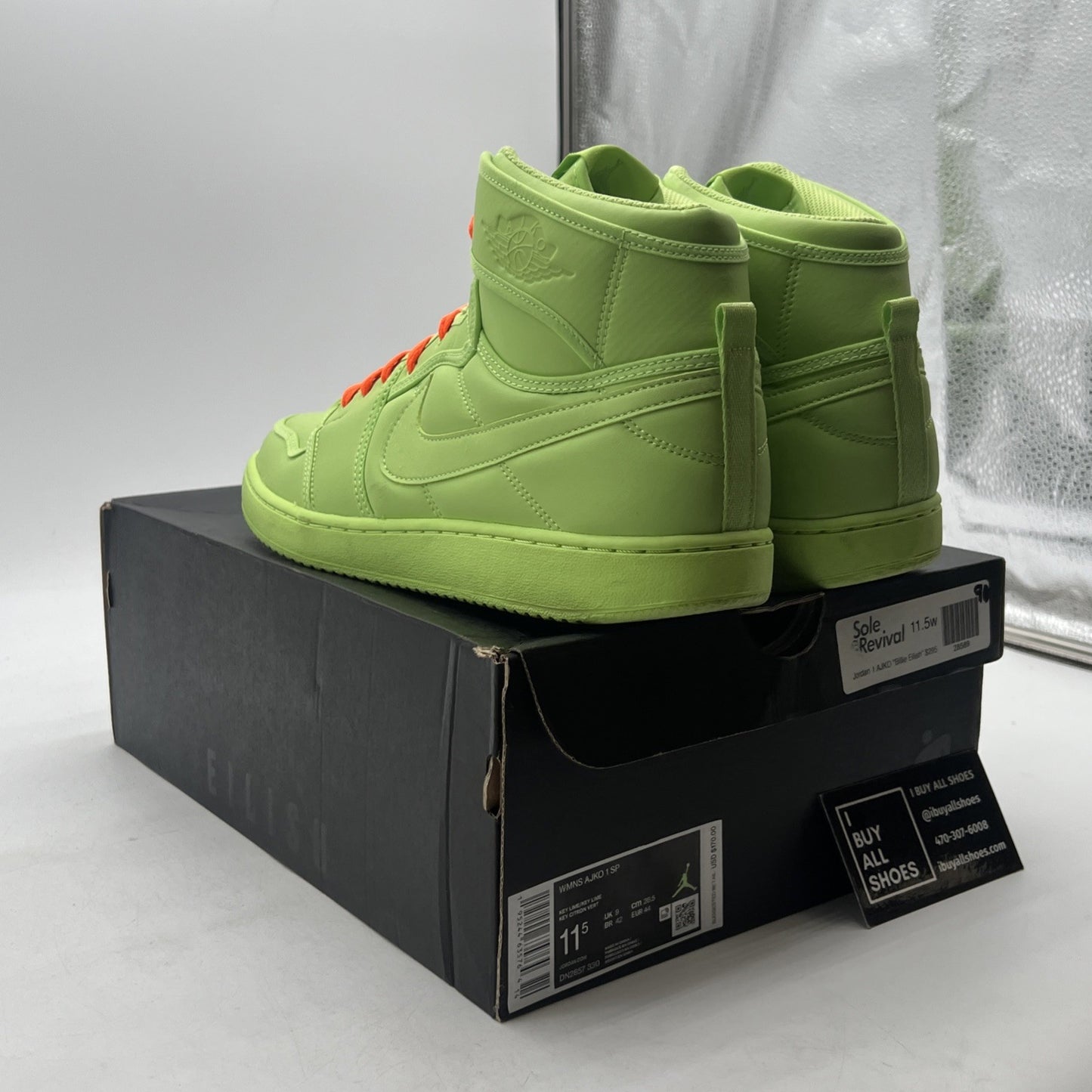 Size 11.5 - Billie Eilish x Air Jordan 1 KO Volt W (DN2857-330)