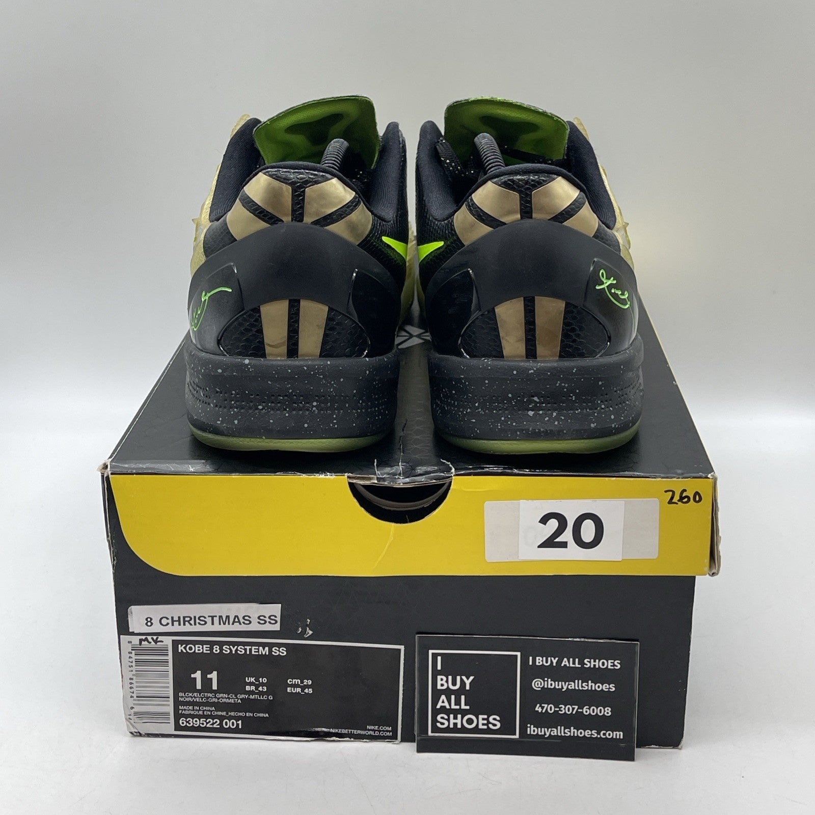 Size 11 - Nike Kobe 8 SS Christmas (639522-001)