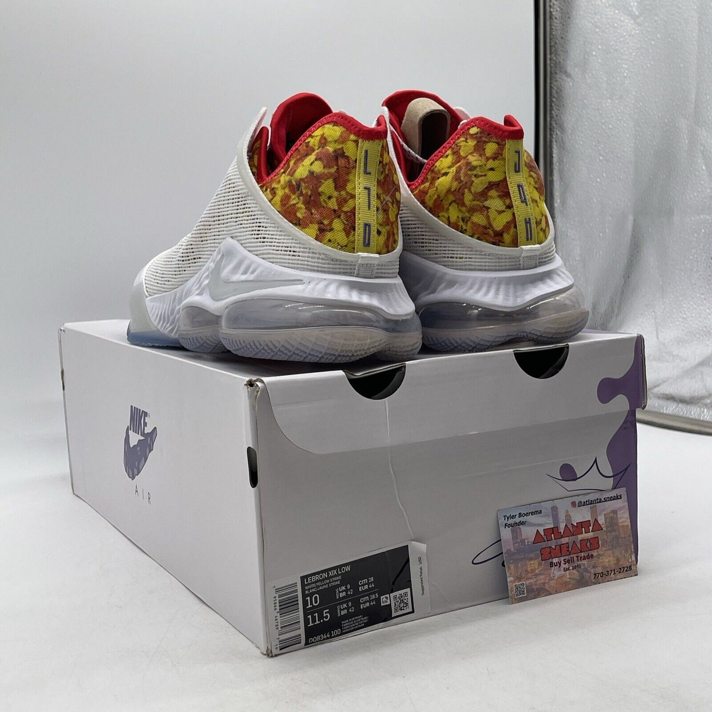 Size 10 - Nike Flintstone x LeBron 19 Low Magic Fruity Pebbles (DQ8344-100)