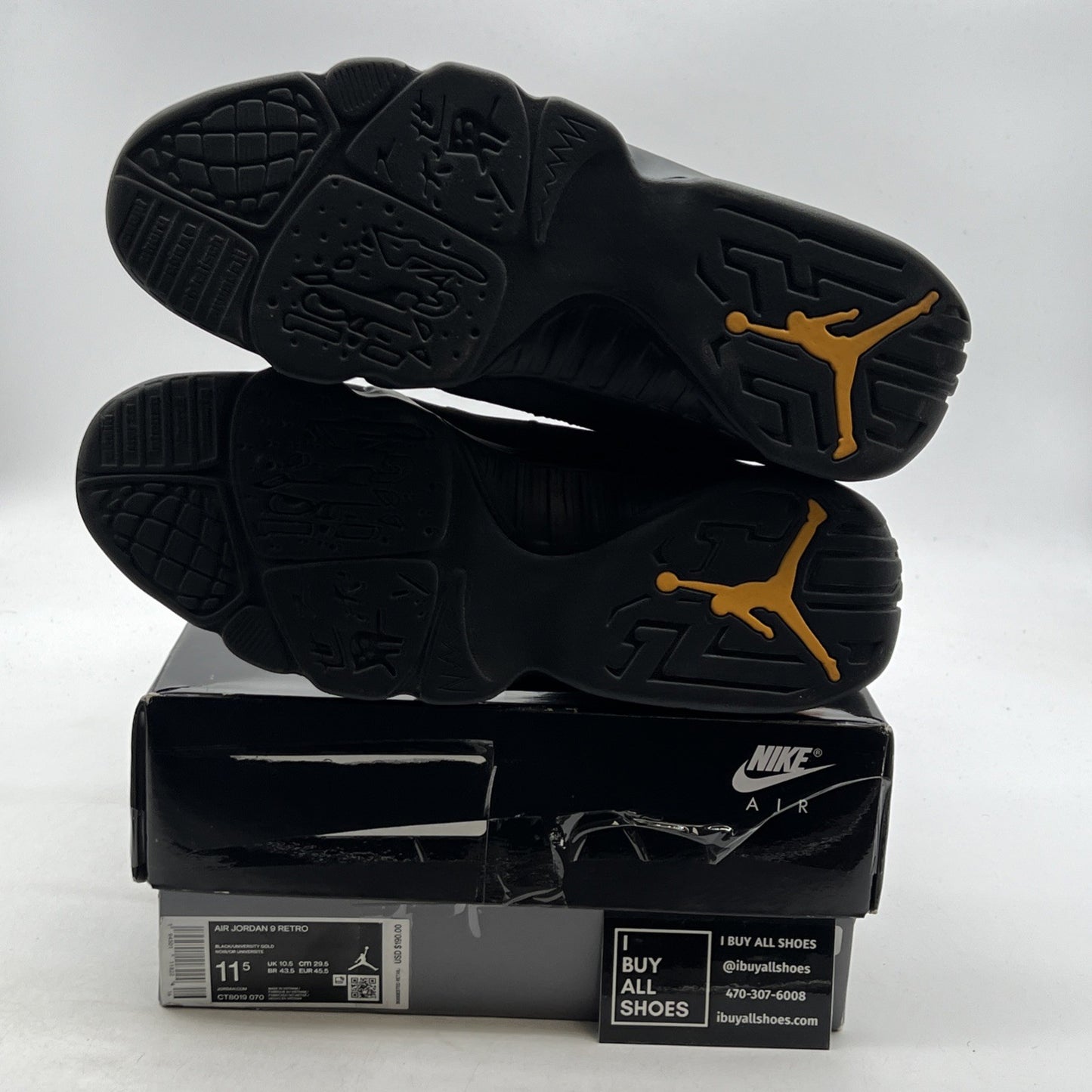 Size 11.5 - Air Jordan 9 Retro Black (CT8019-070)