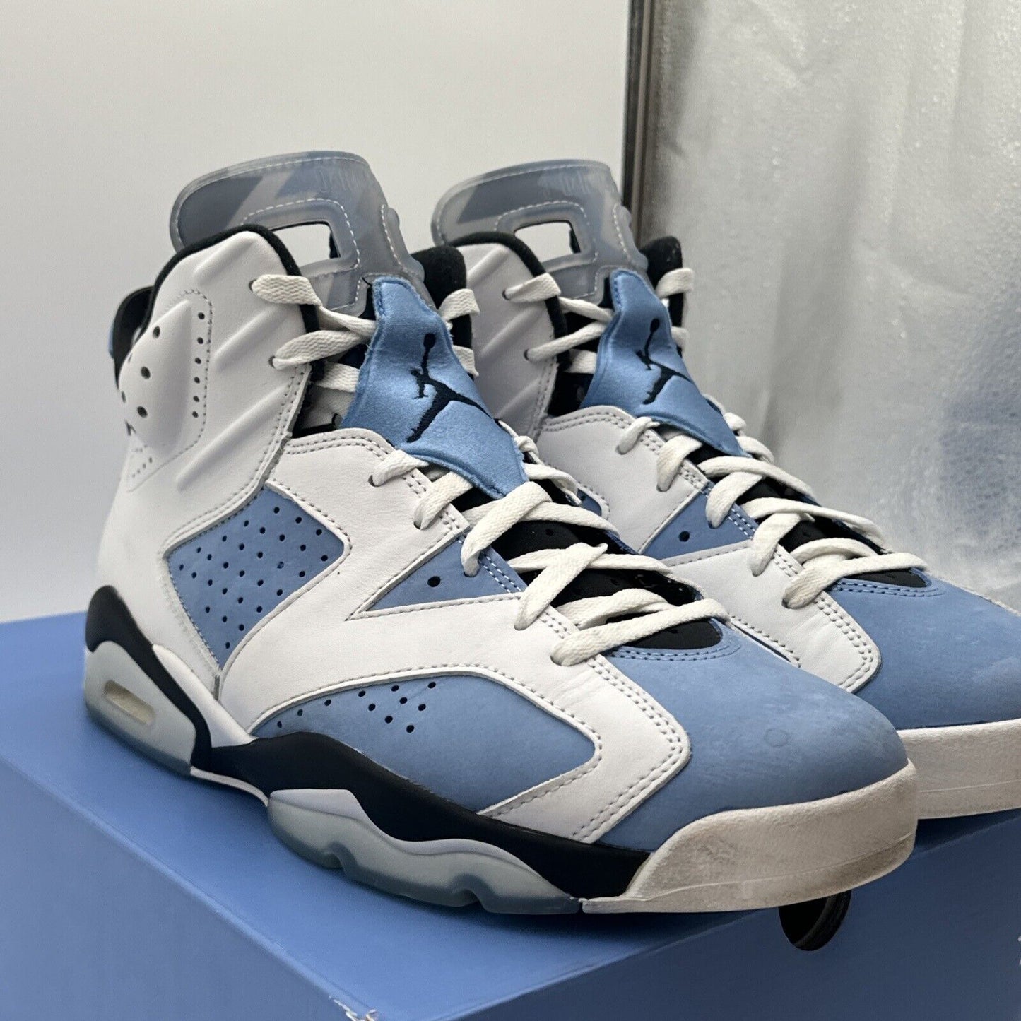 Size 12 - Jordan 6 Retro Mid UNC Home Blue White Icy Soles OG Box Suede Light Bl