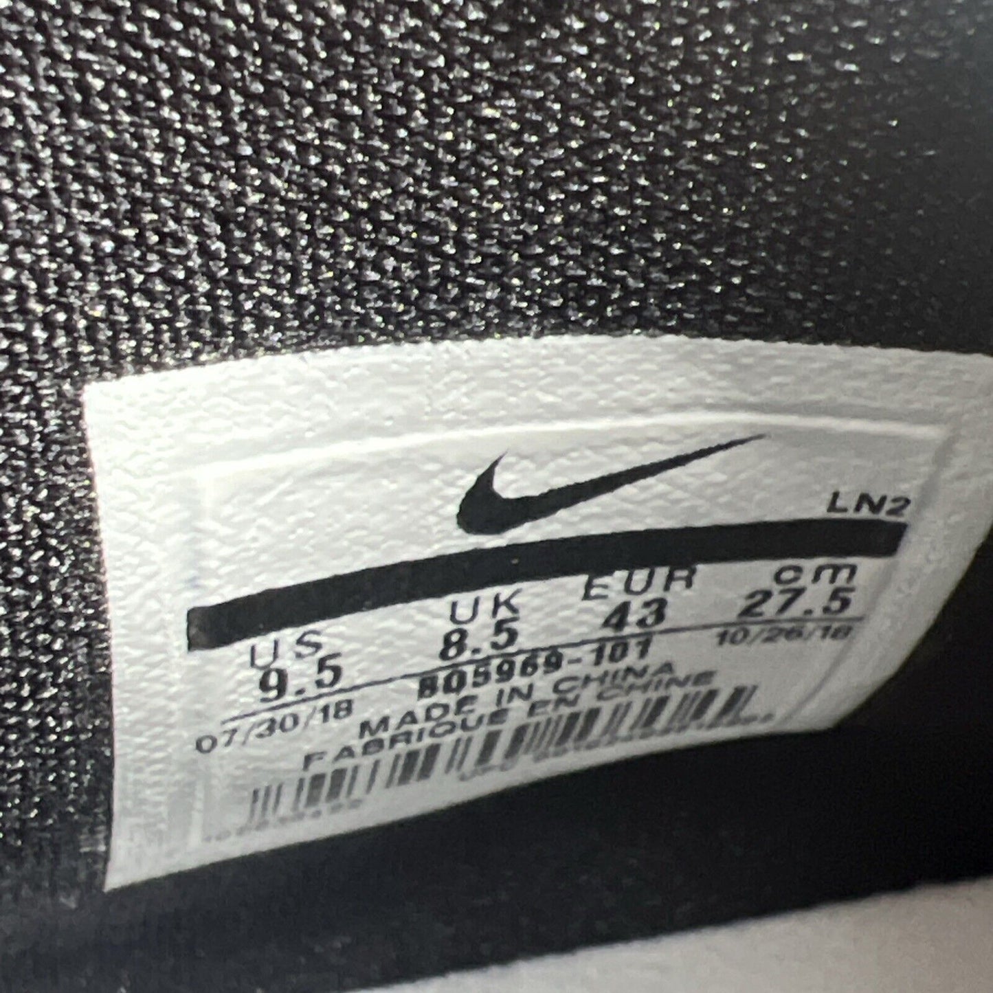 Size 9.5 - Nike LeBron 16 Equality - Black White (BQ5969-101)