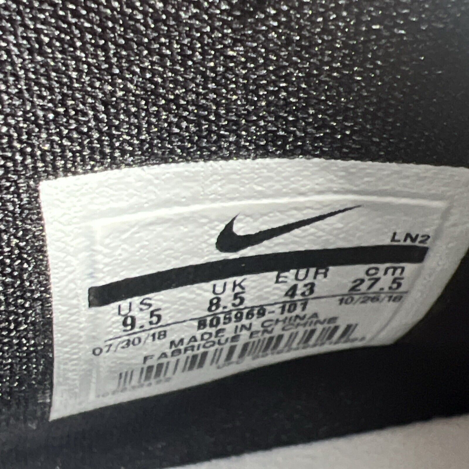 Size 9.5 - Nike LeBron 16 Equality - Black White (BQ5969-101)