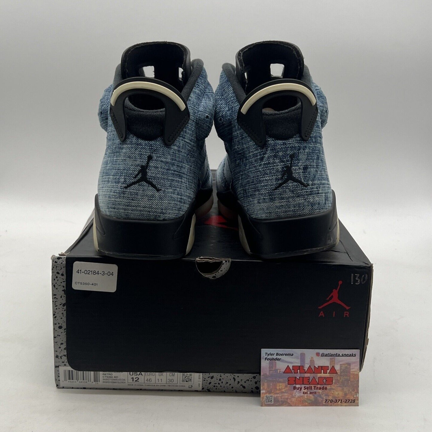 Size 12 - Air Jordan 6 Retro Washed Denim (CT5350-401)