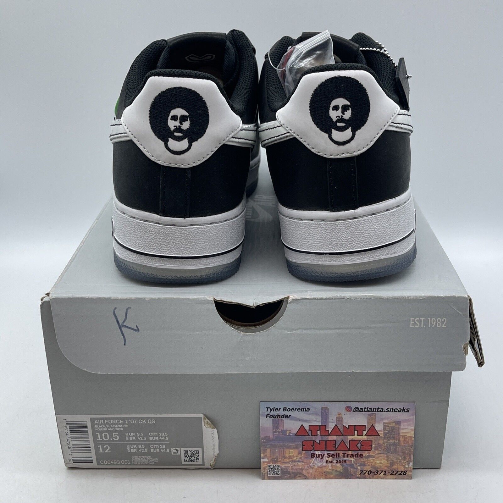 Size 10.5 - Nike Colin Kaepernick x Air Force 1 07 QS Low True to 7 (CQ0493-001)