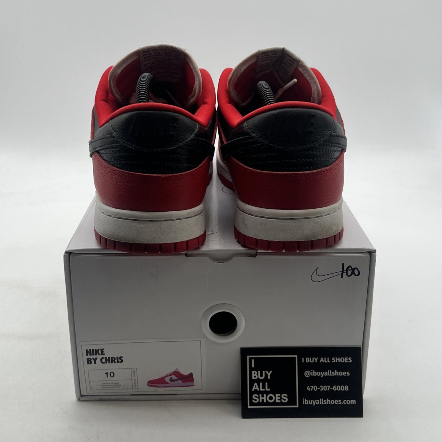 Size 10 - Nike Dunk Low By You “Chicago” Custom Men’s (AH7979-992)