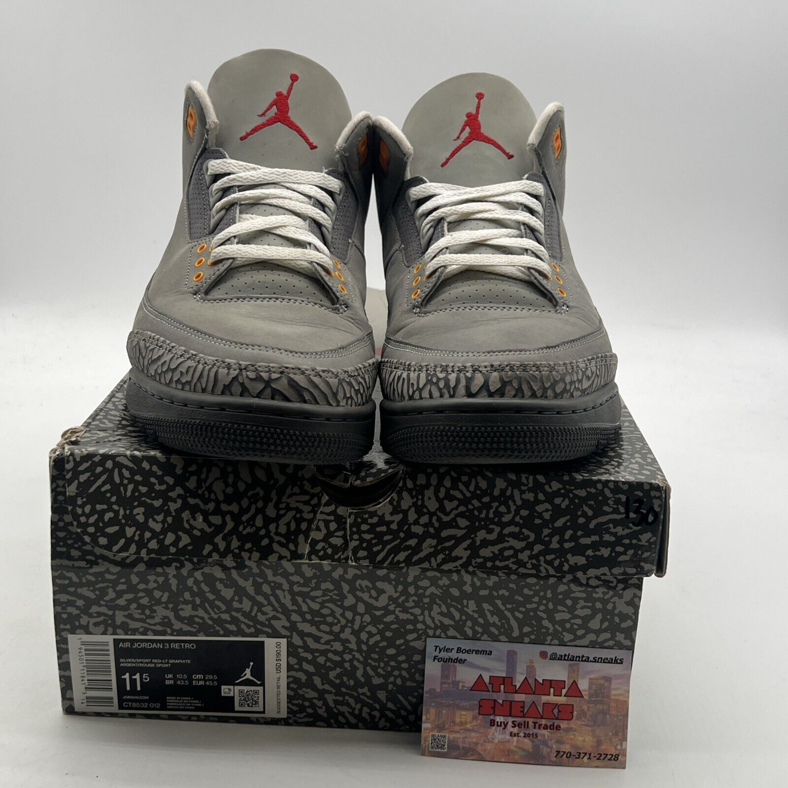 Size 11.5 - Air Jordan 3 Retro Mid Cool Grey (CT8532-012)