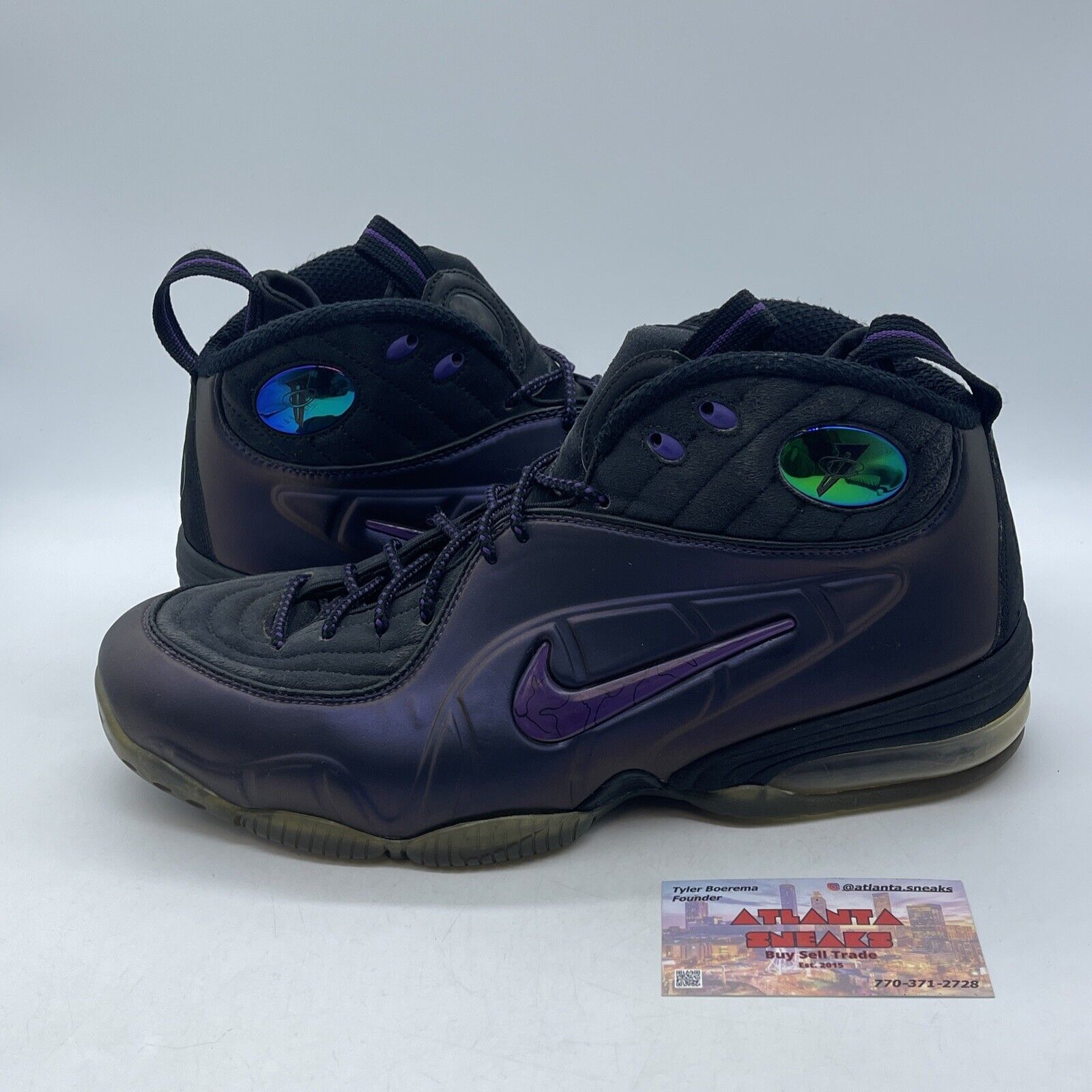 Size 11 - Nike 1/2 Cent Eggplant Purple Black Suede Leather (344646-500)