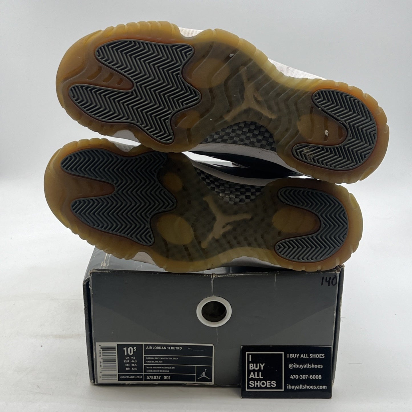 Size 10.5 - Air Jordan 11 Retro 2010 Cool Grey (378037-001)