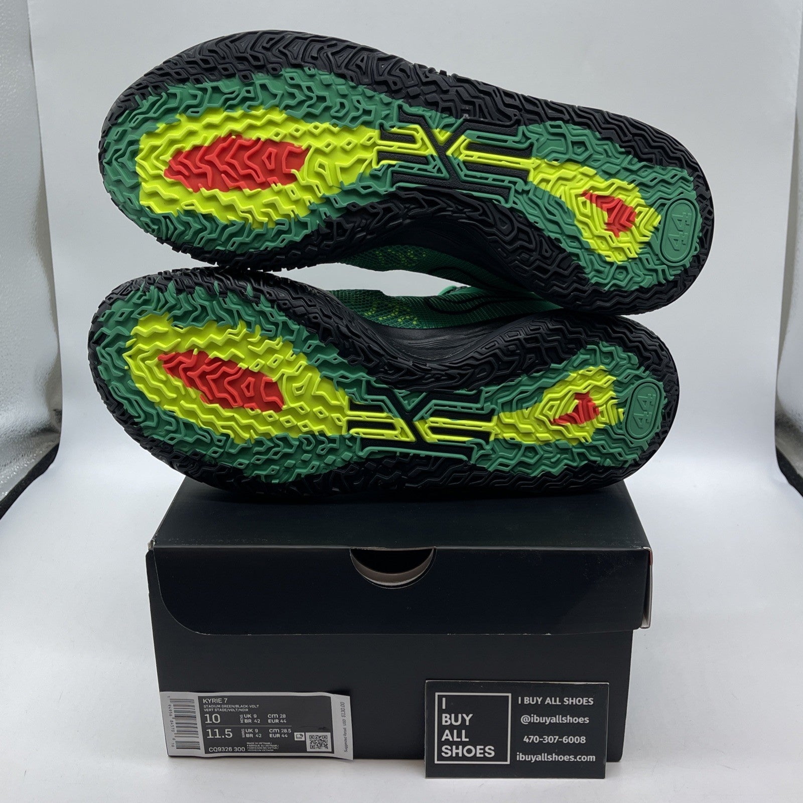 Size 10 - Nike Kyrie 7 Ky-D Weatherman Green Black Suede Leather (CQ9326-300)