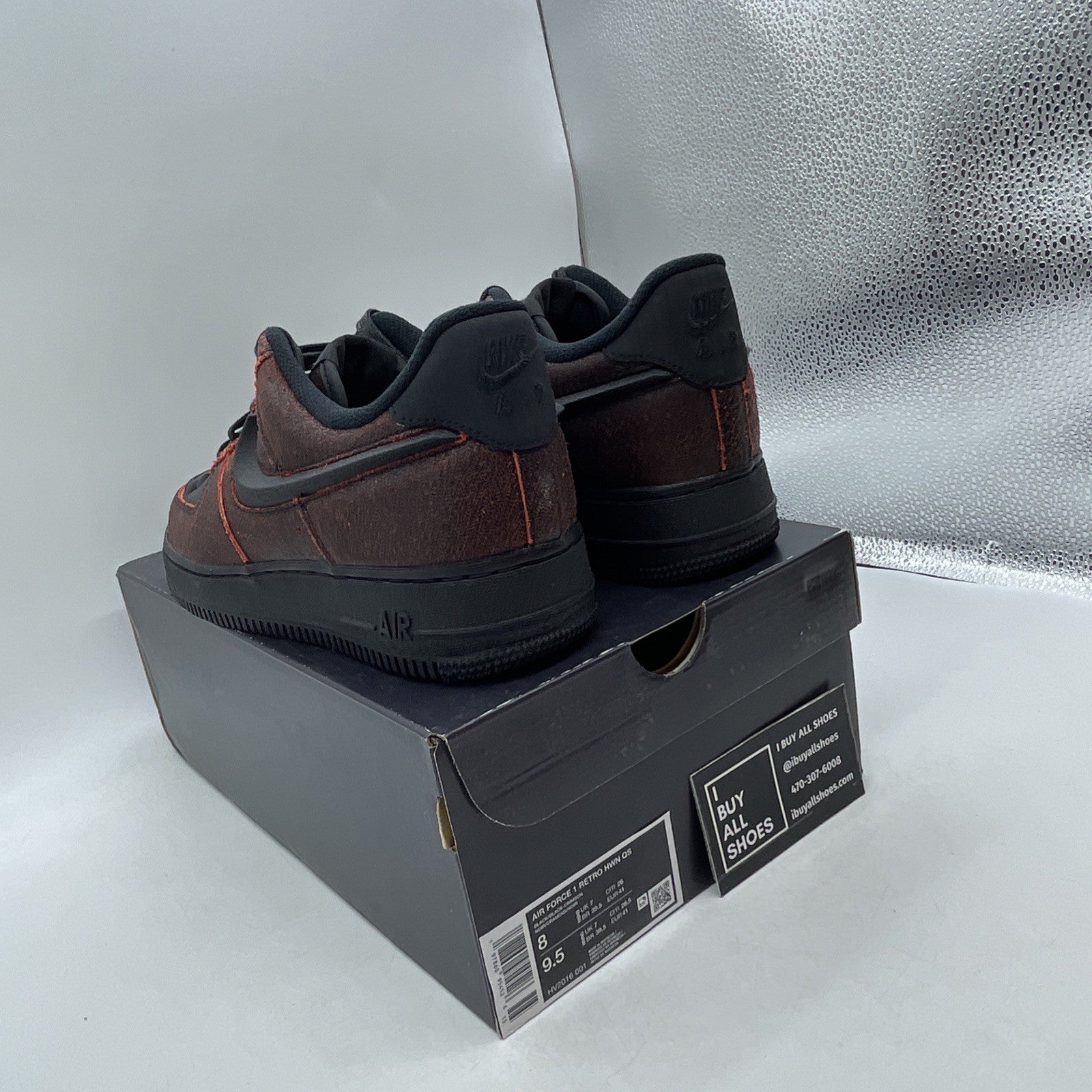 Size 8 - Nike Air Force 1 Low Halloween Skull (HV2016-001)