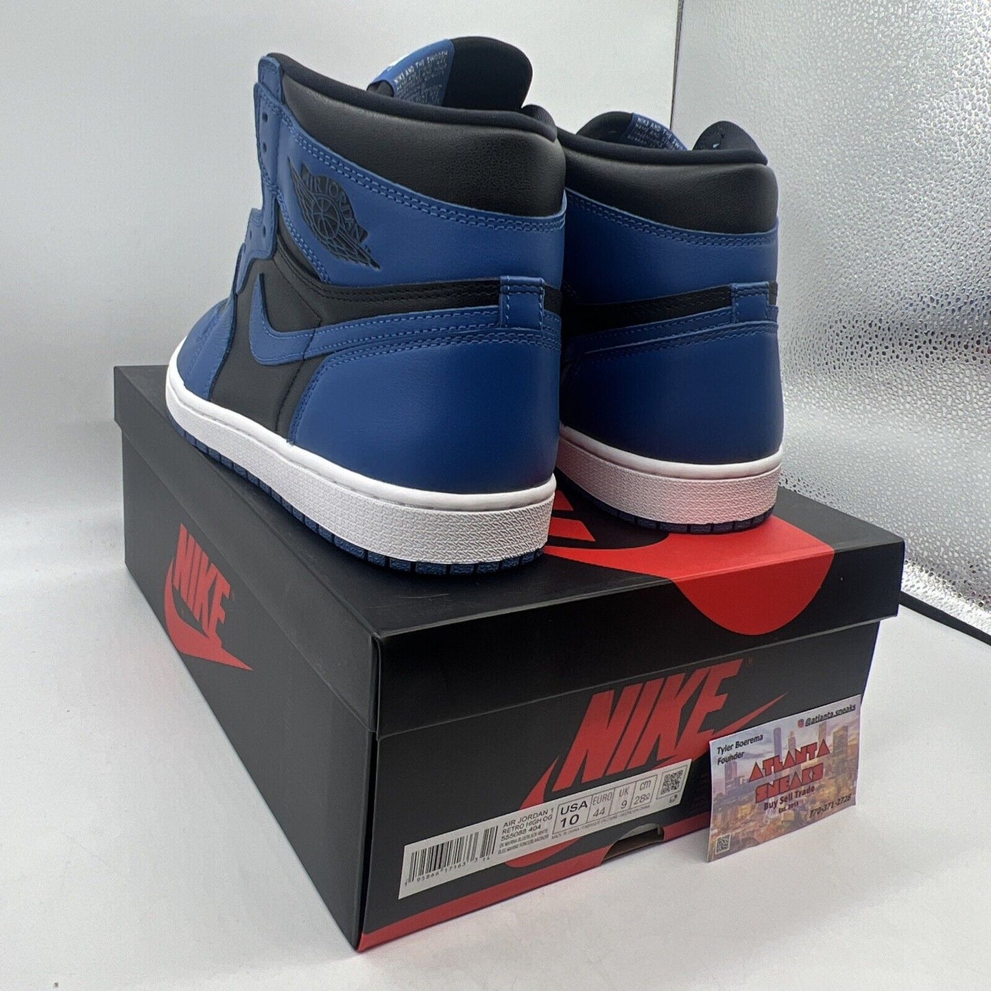 Size 10 - Jordan 1 Retro OG High Dark Marina Blue Brand New Og All