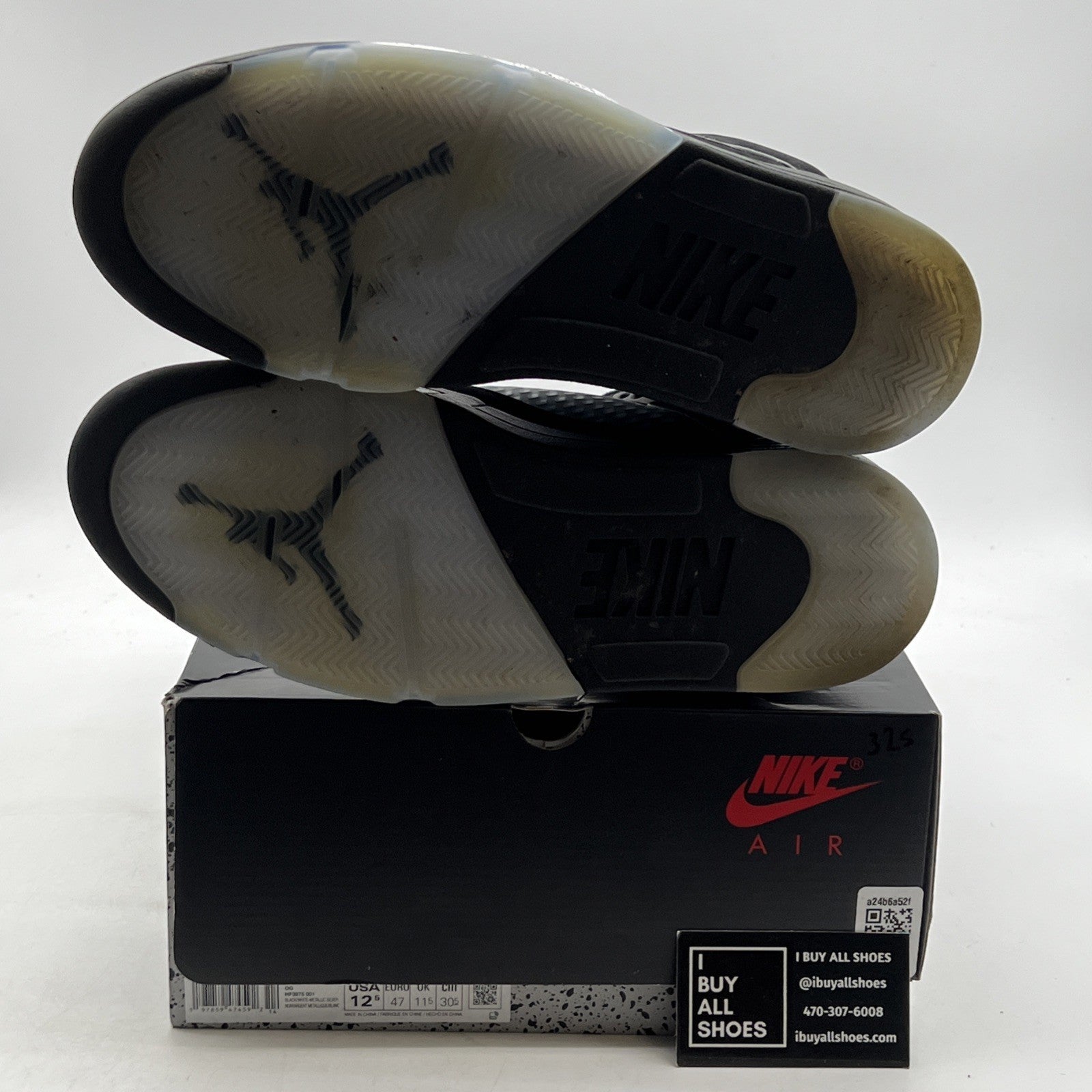 Size 12.5 - Air Jordan 5 Retro OG Black Metallic Reimagined (HF3975-001)
