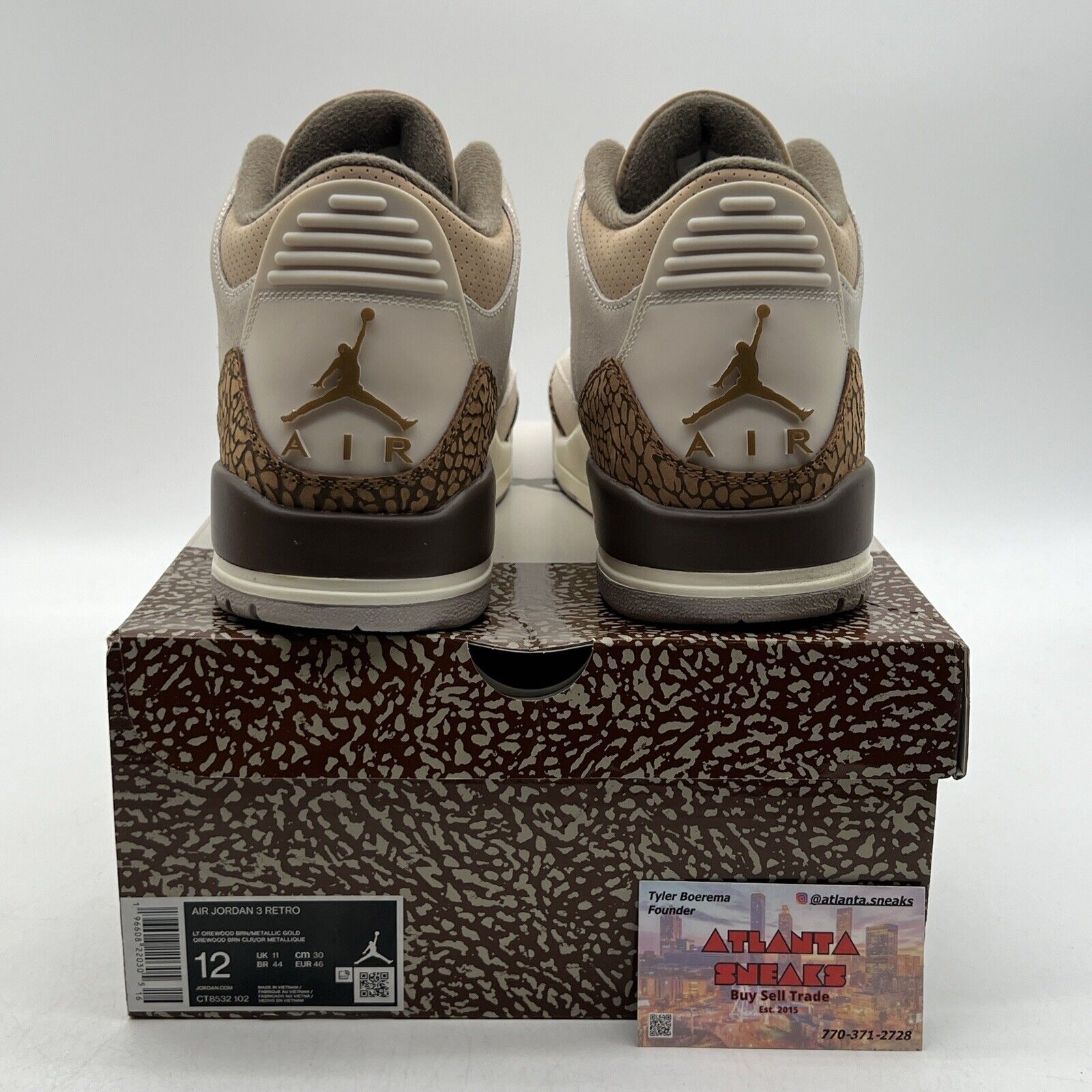 Size 12 - Jordan 3 Retro Low Palomino Suede (CT8532-102)