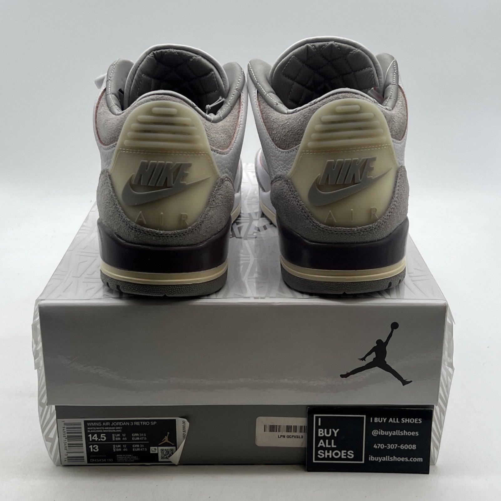 Size 14.5 - Jordan 3 Retro SP x A Ma Maniere Low Raised By Women W (DH3434-110)
