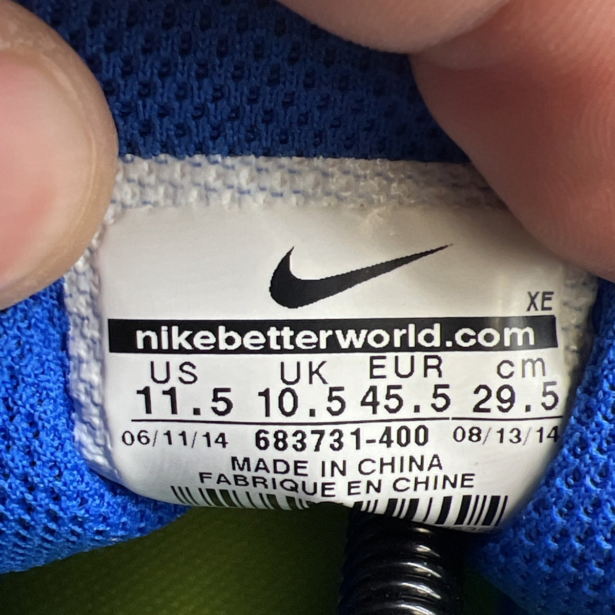 Size 11.5 - Nike Air Zoom Structure 18 Blue Pink (683731-400)