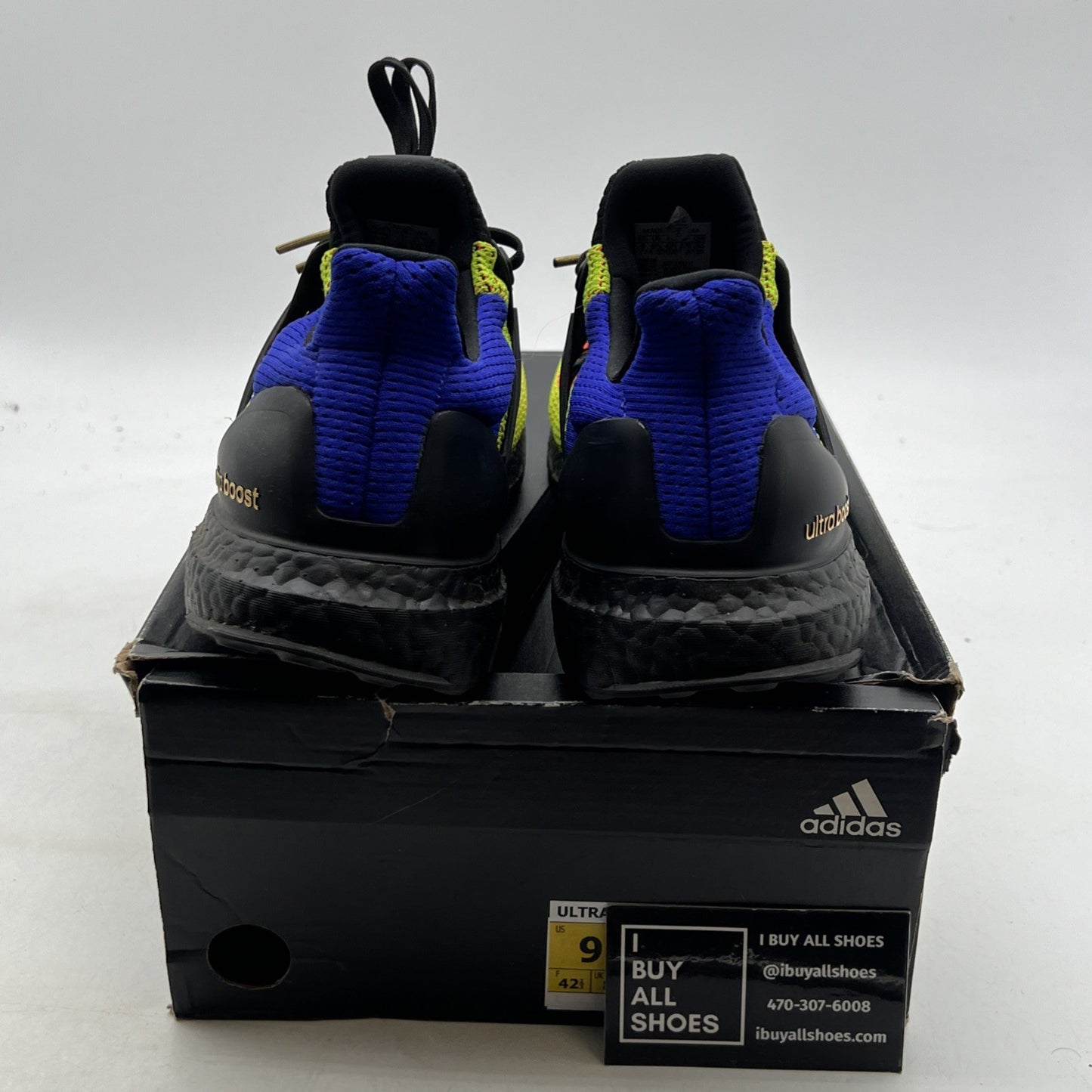 Size 9 - adidas UltraBoost 2.0 DNA What The - Core Black (FW8711)