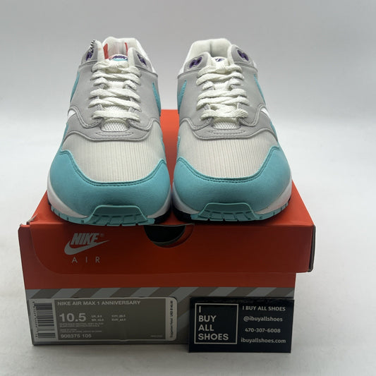 Size 10.5 - Nike Air Max 1 OG Anniversary Aqua (908375-105)
