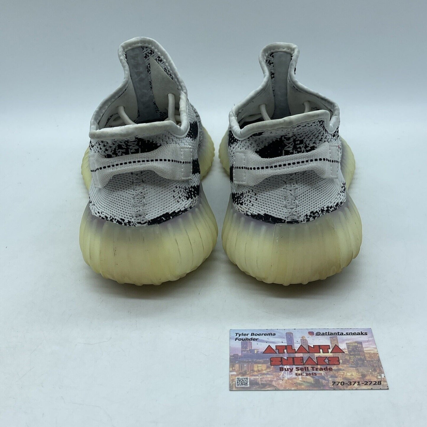 Size 9 - adidas Yeezy Boost 350 V2 Low Zebra White Black Suede (CP9654)