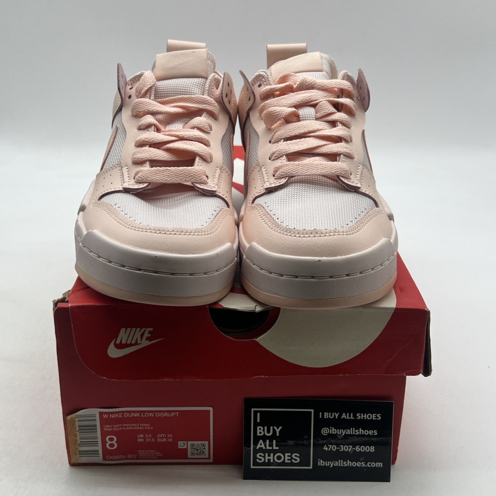 Size 8 - Nike Dunk Disrupt Low Pale Coral W (CK6654-602)