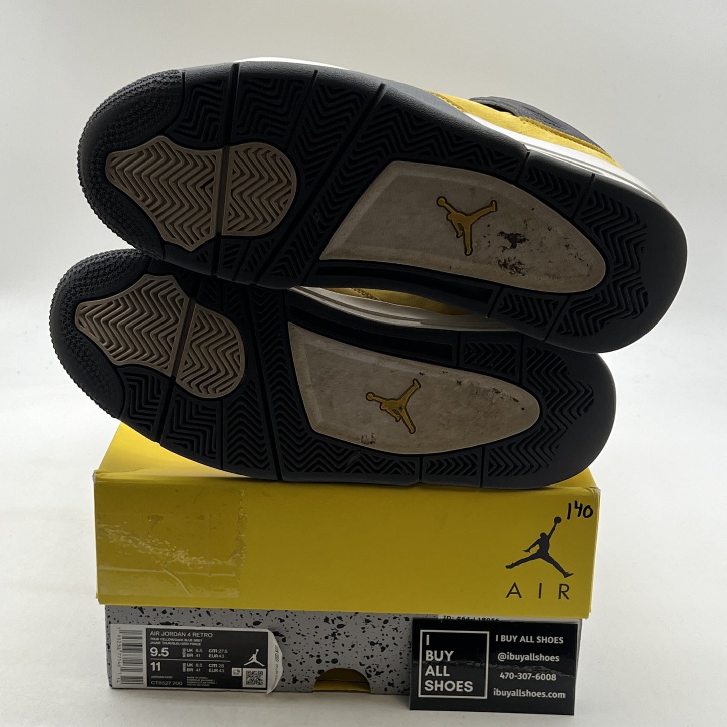 Size 9.5 - Air Jordan 4 Retro Mid Lightning (CT8527-700)