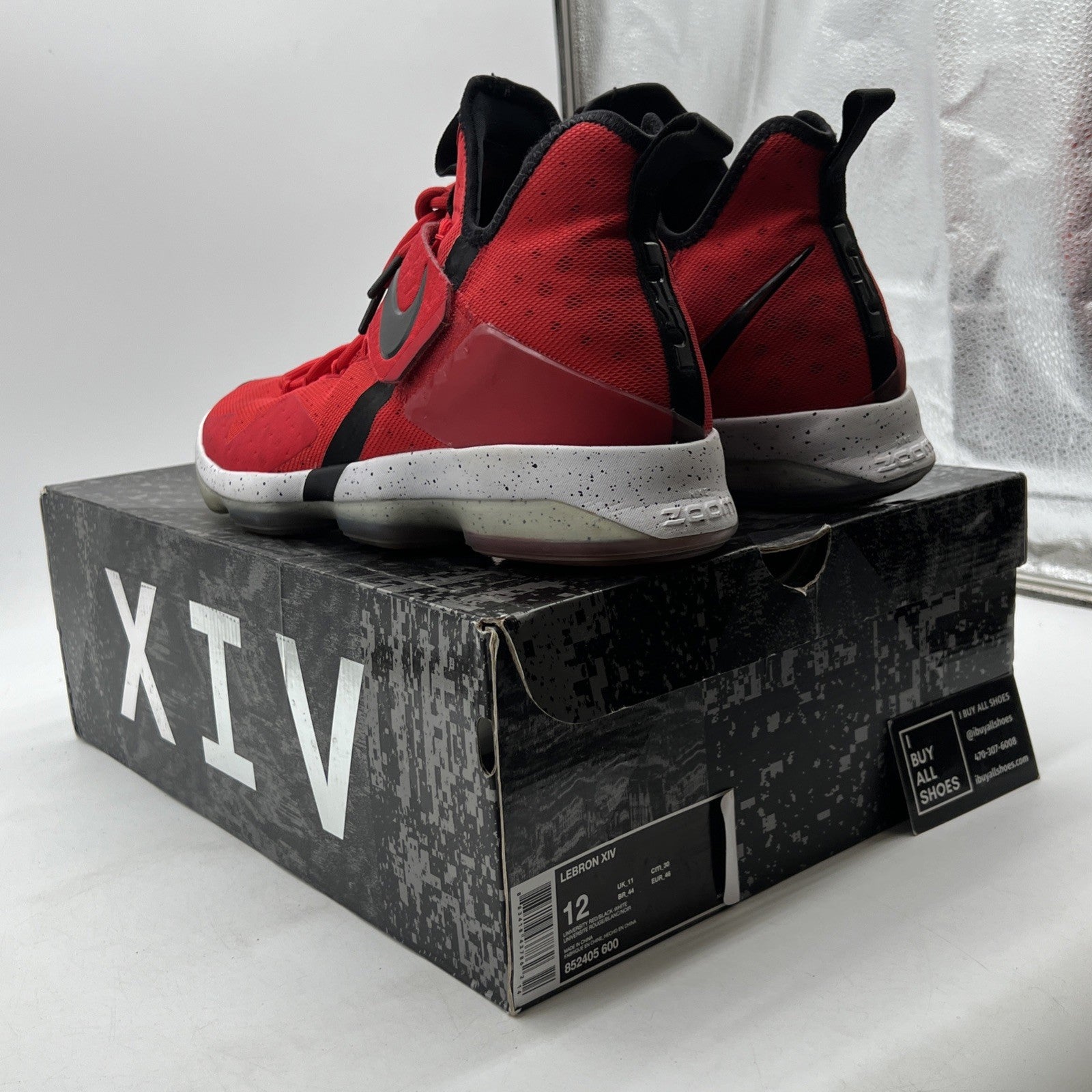 Size 12 - Nike LeBron 14 University Red (852405-600)