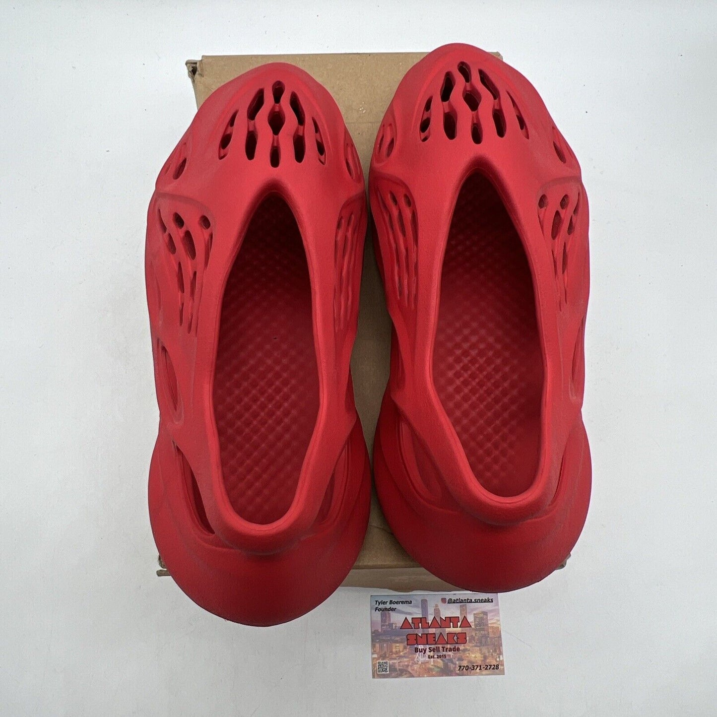 Size 9 - adidas Yeezy Foam Runner Vermillion (GW3355)