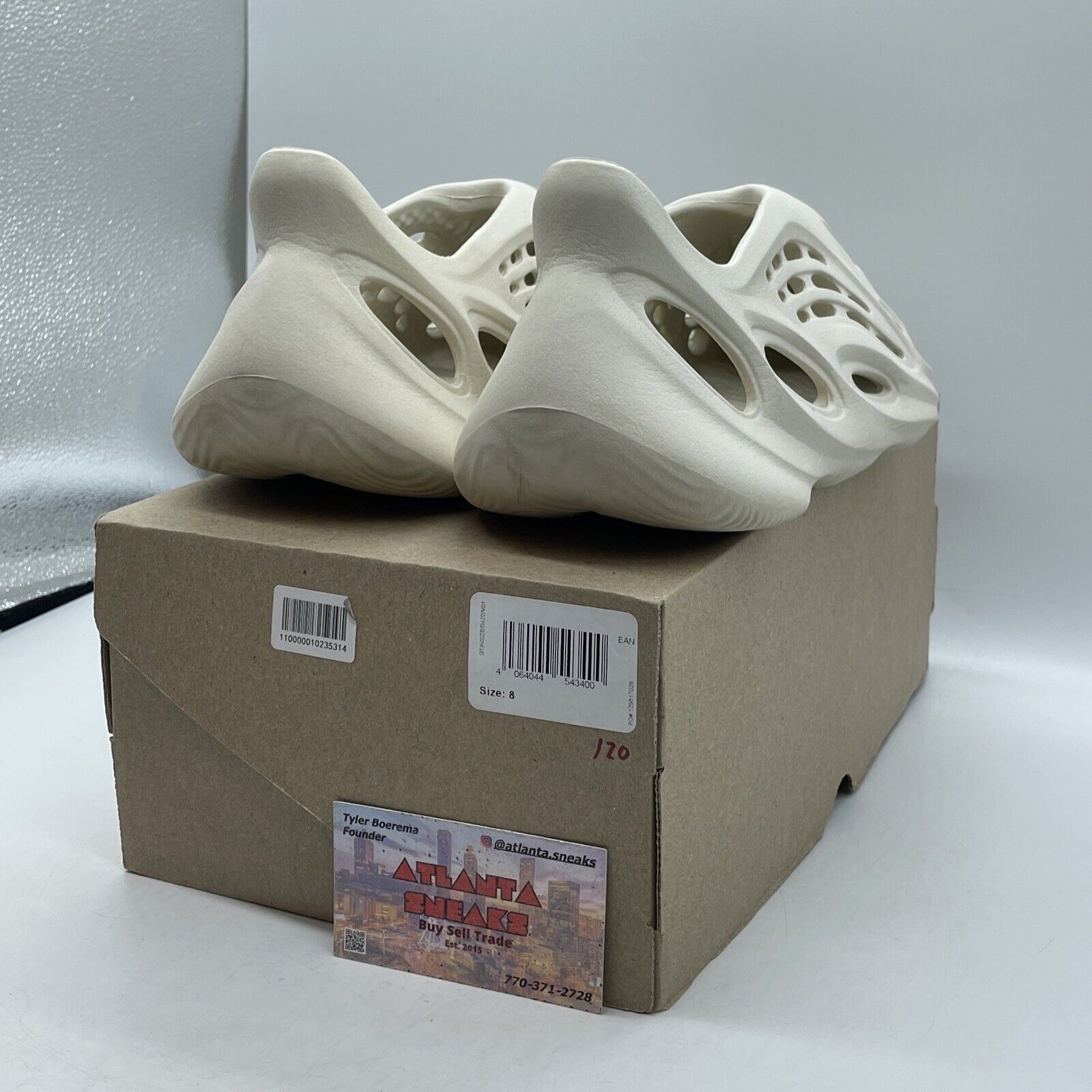 Size 8 - Yeezy Foam RNNR Sand Leather (FY4567)