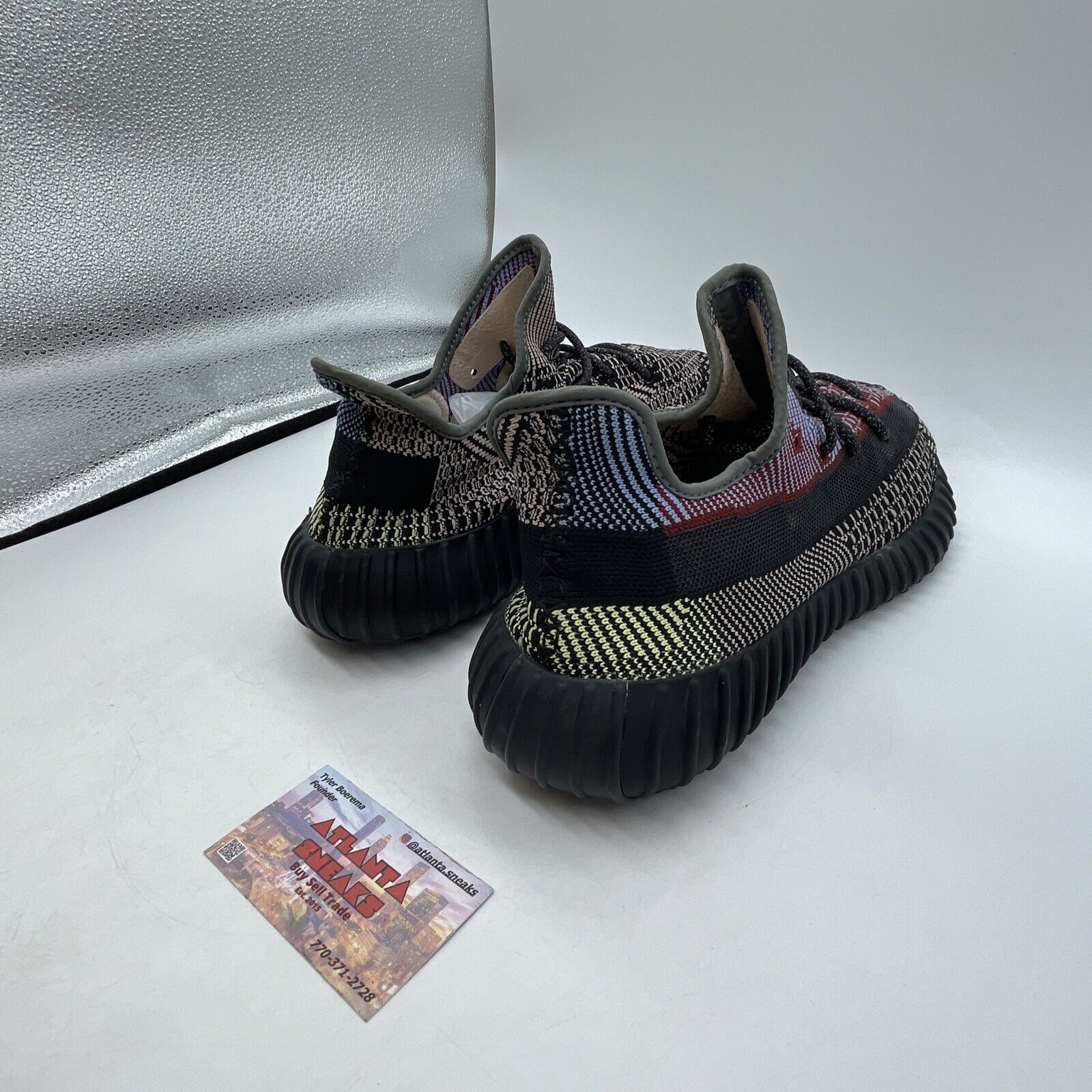 Size 13.5 - adidas Yeezy Boost 350 V2 Yecheil Non-Reflective Black Red (FW5190)