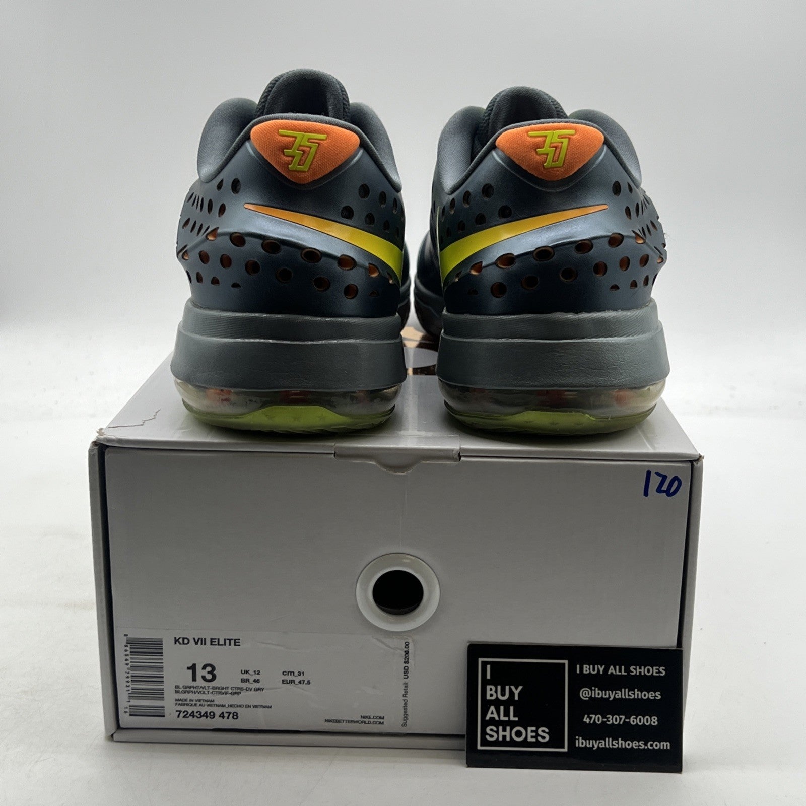 Size 13 - Nike KD 7 Elite Team - (724349-478)