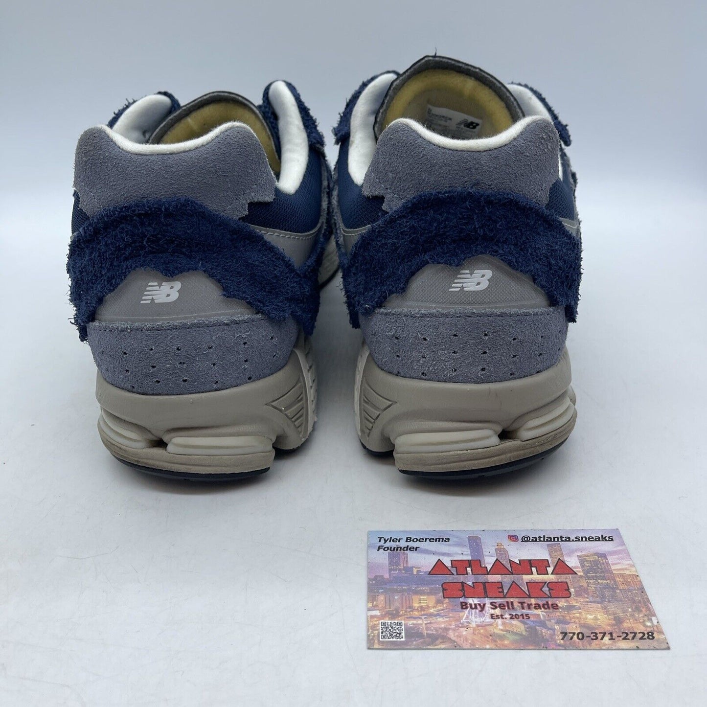 Size 12 - New Balance 2002R Protection Pack - Navy White Suede (M2002RDK)