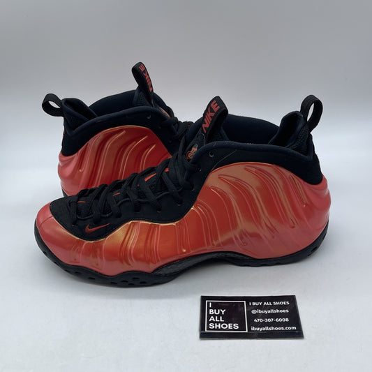 Size 11 - Nike Air Foamposite One Habanero Red Black Suede (314996-603)
