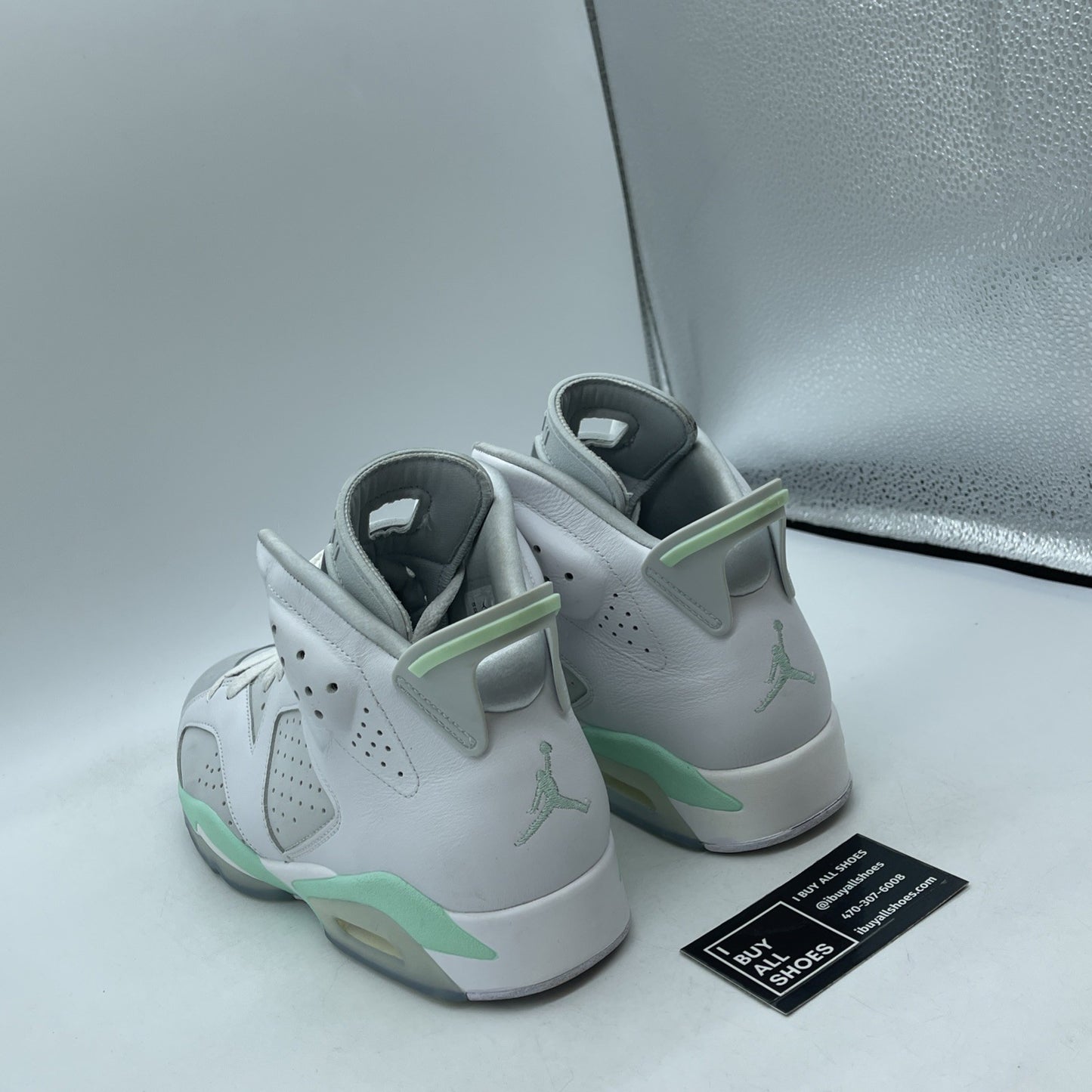 Size 11W - Air Jordan 6 Retro Mint Foam White Leather Suede (DQ4914-103)