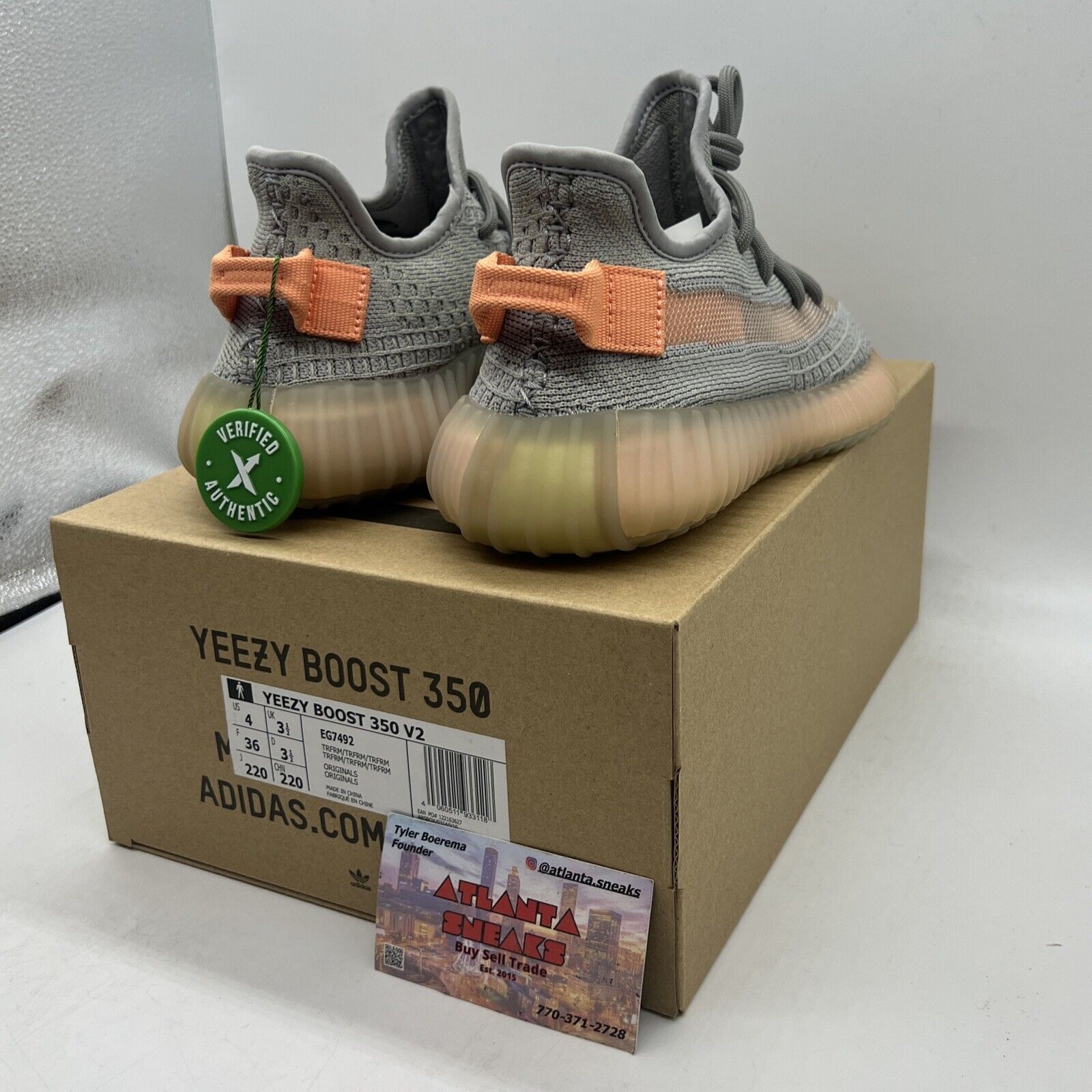 Size 4 - adidas Yeezy Boost 350 V2 True Form Brand New Og All