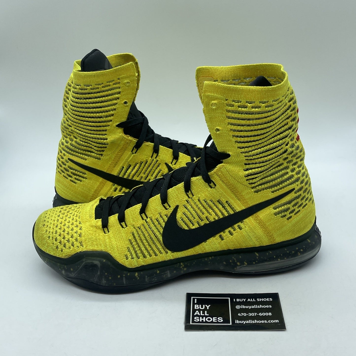 Size 11.5 - Nike Kobe X Elite Coda Tour Yellow Black Opening Night (802752-707)