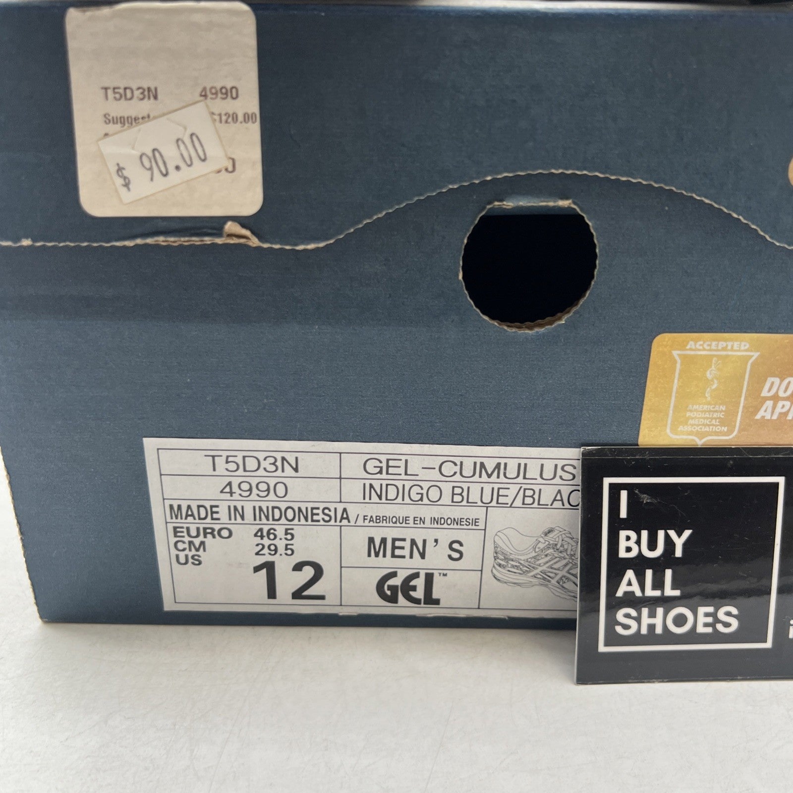 Size 12 - Asics Gel-Cumulus 17 Running Purple Athletic (T5D3N-4990)