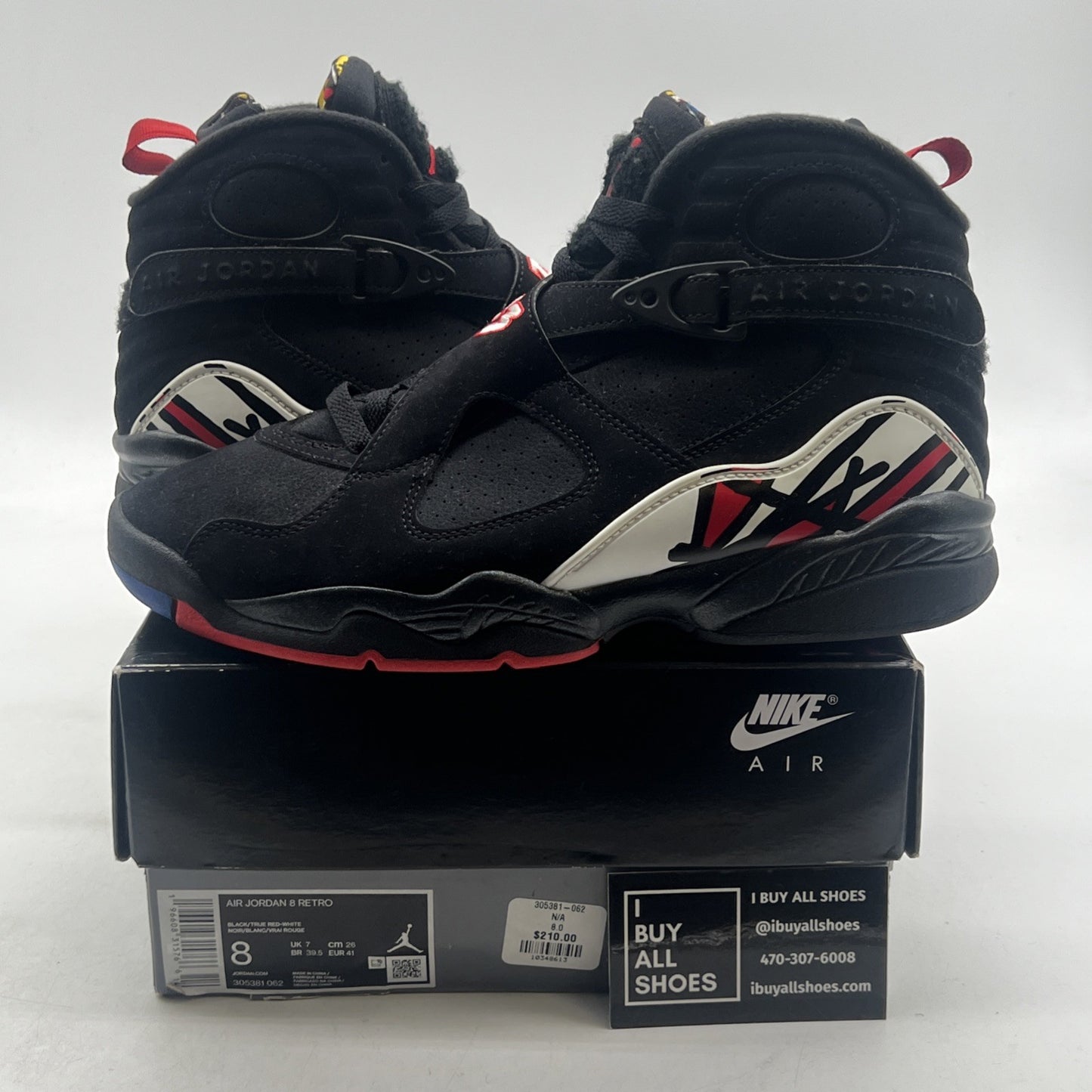 Size 8 - Air Jordan 8 Retro Mid Playoff (305381-062)