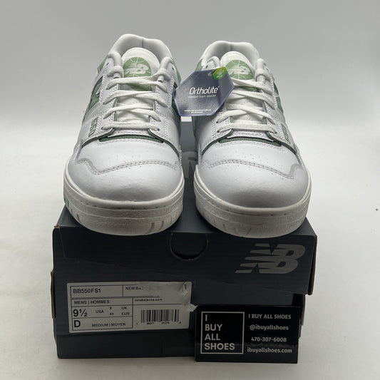 Size 9.5 - New Balance 550 White Mint Green (BB550FS1)