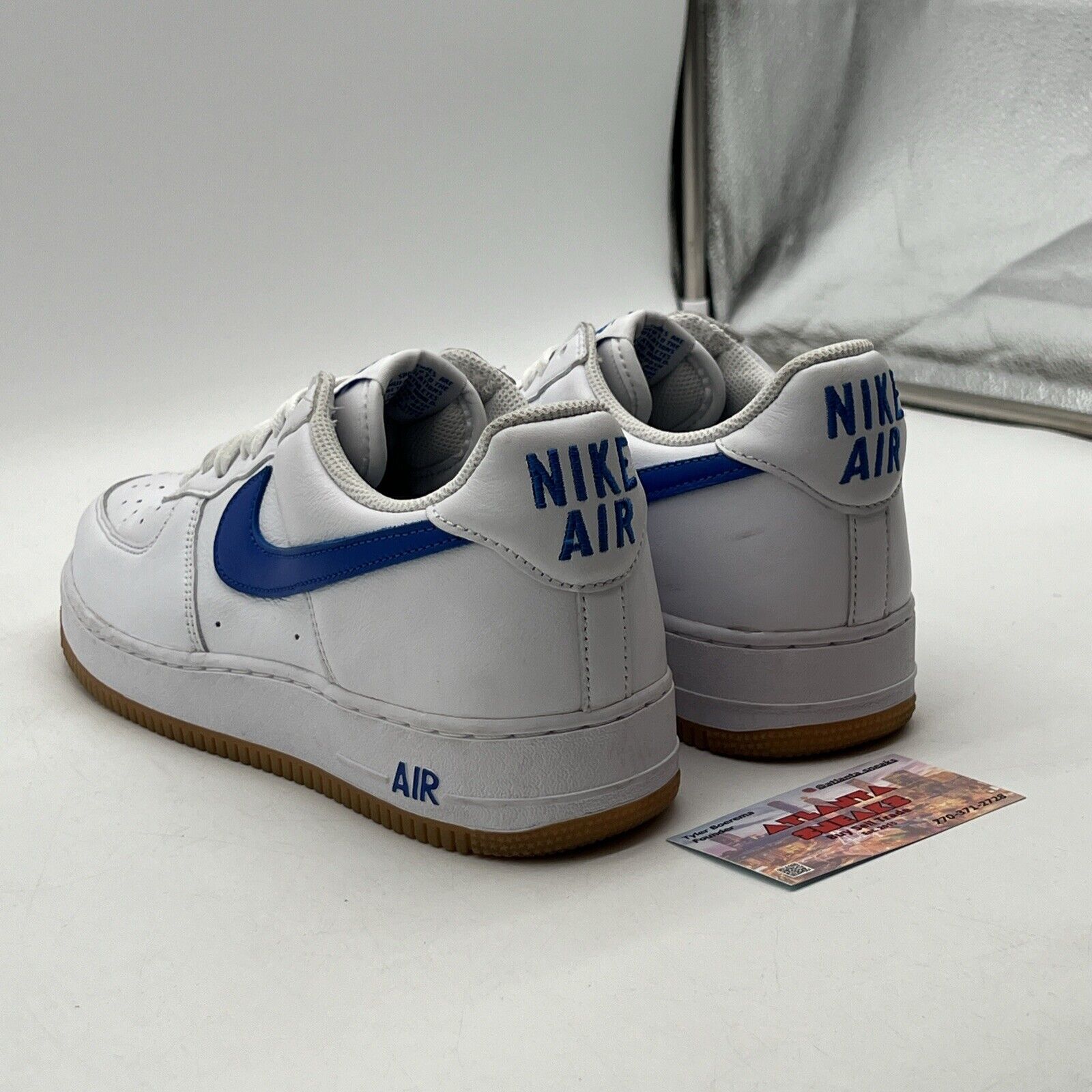 Size 11- Nike Air Force 1 Low Color of the Month - White Royal Blue (DJ3911-101)