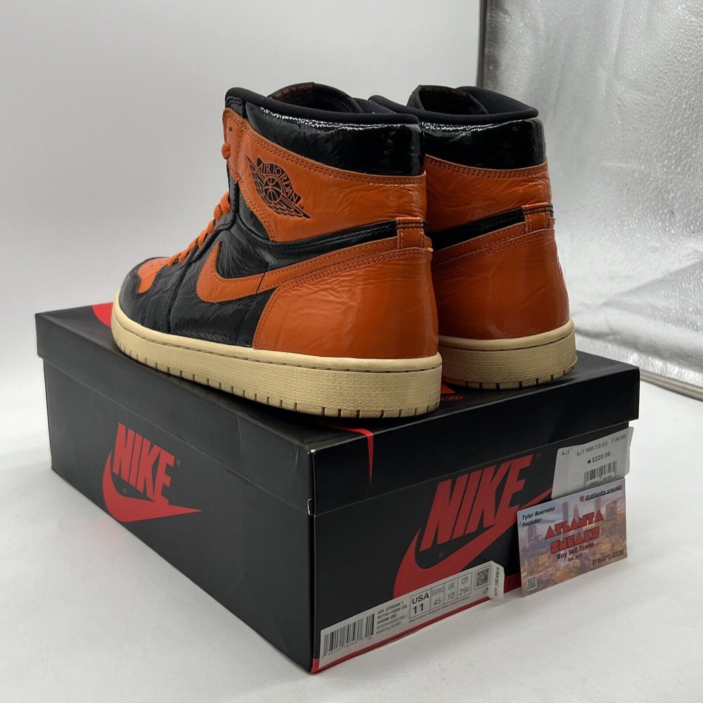 Size 11 - Jordan 1 Retro OG High Shattered Backboard 3.0 (555088-028)