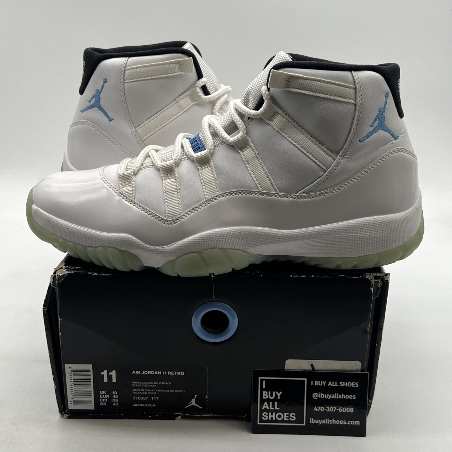 Size 11 - Air Jordan 11 Retro High Legend Blue (378037-117)
