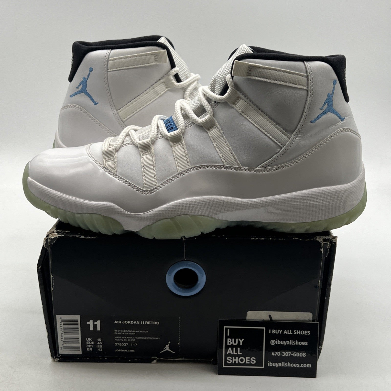 Size 11 - Air Jordan 11 Retro High Legend Blue (378037-117)