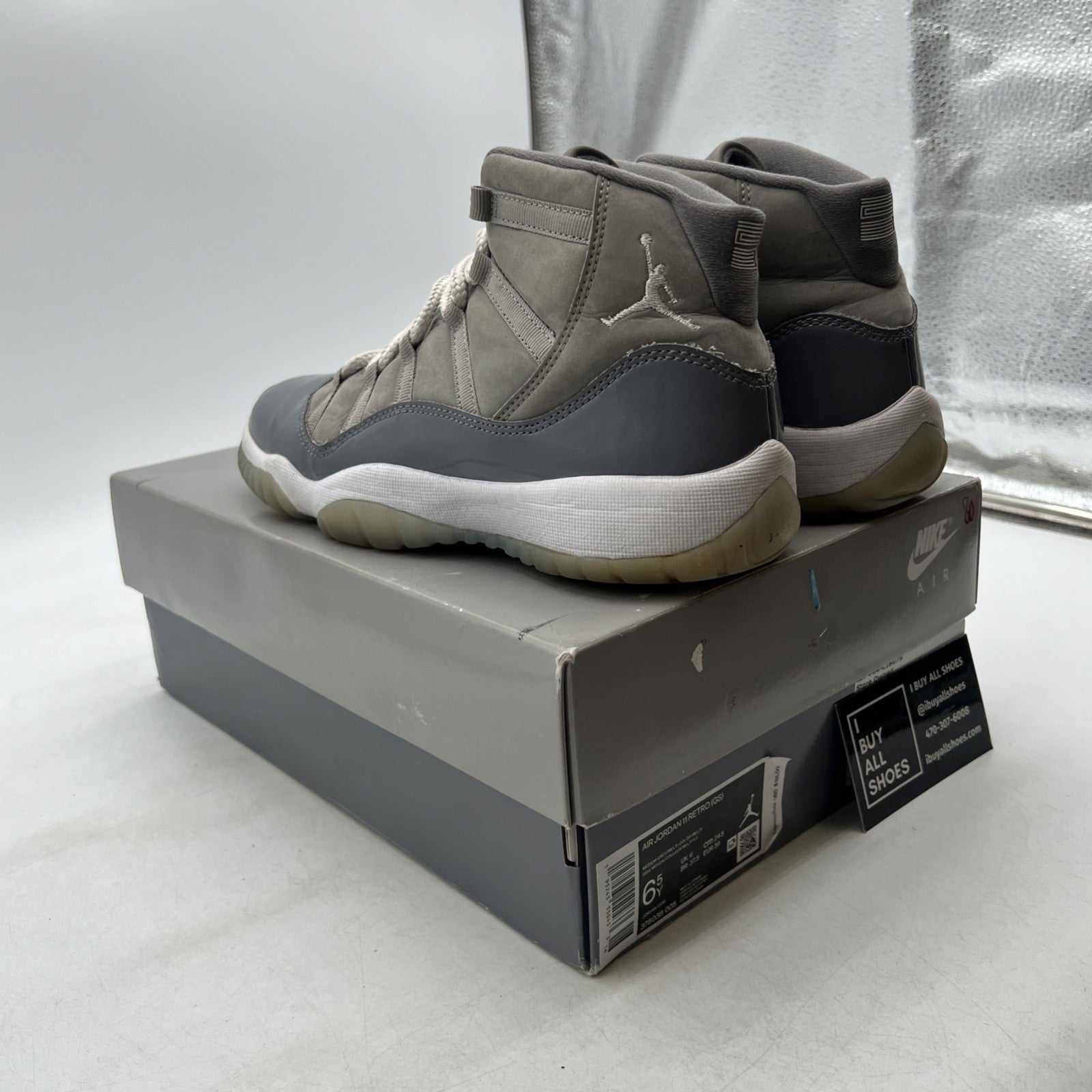 Size 6.5 - Air Jordan 11 Retro High Cool Grey (378038-005)