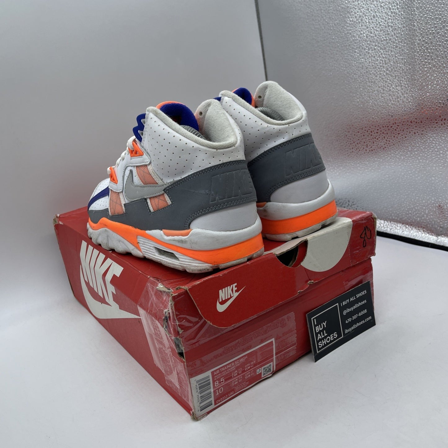 Size 8.5 - Nike Air Trainer SC Bo Jackson Grey White Leather (DV2212-100)