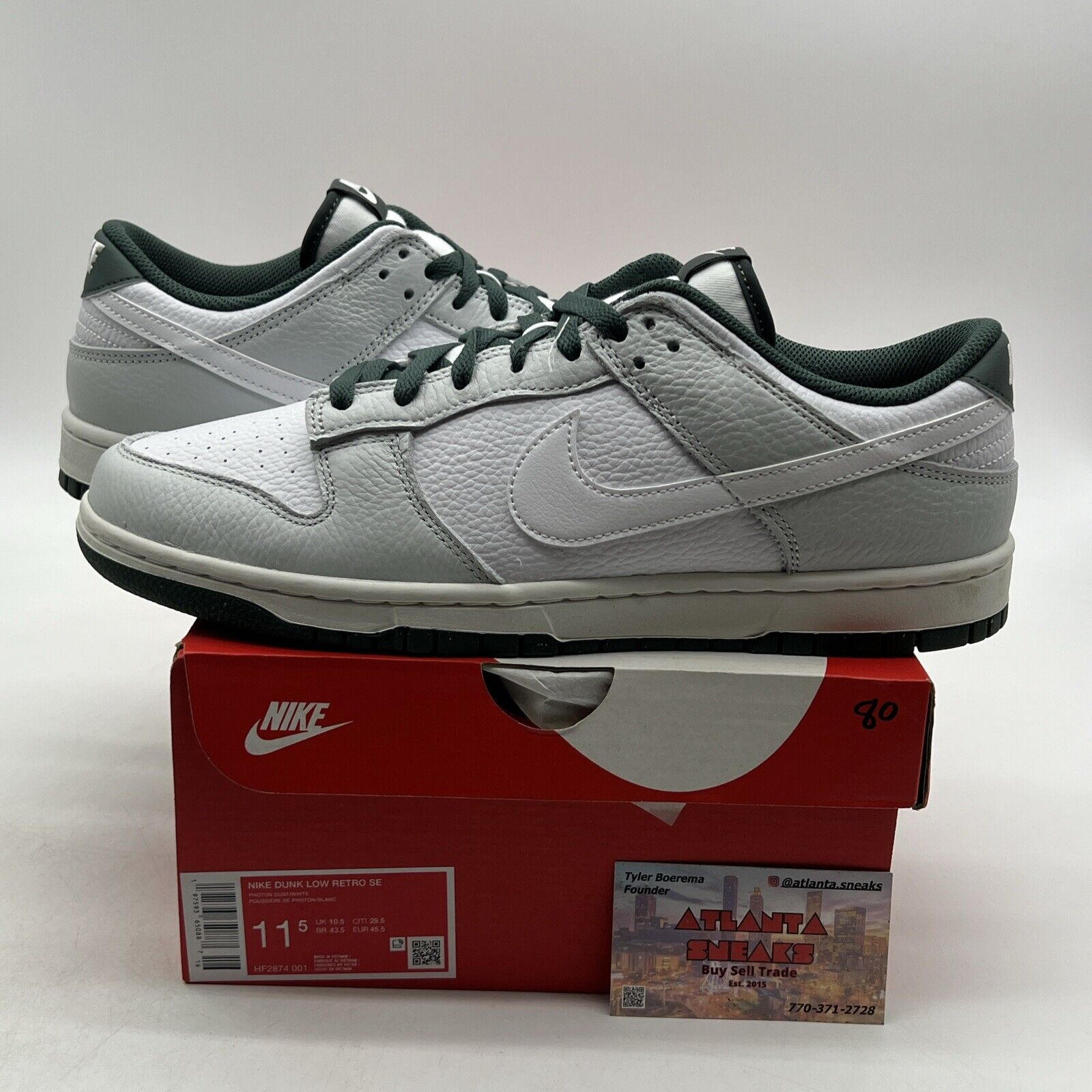 Size 11.5 - Nike Dunk SE Low Photon Dust Vintage Green (HF2874-001)